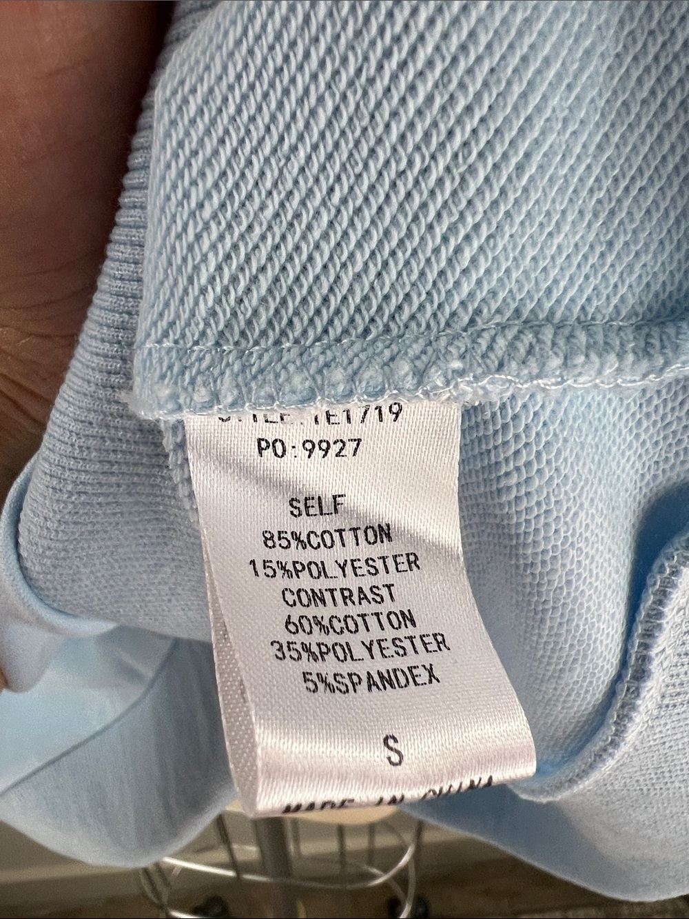 💚 3025. Embroidered Horse Baby Blue Top - Picture 6 of 6